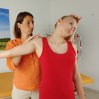 Napínací manévr na mediální nerv (nervus medianus)