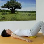 Uvolnění beder - kolébka na overballu