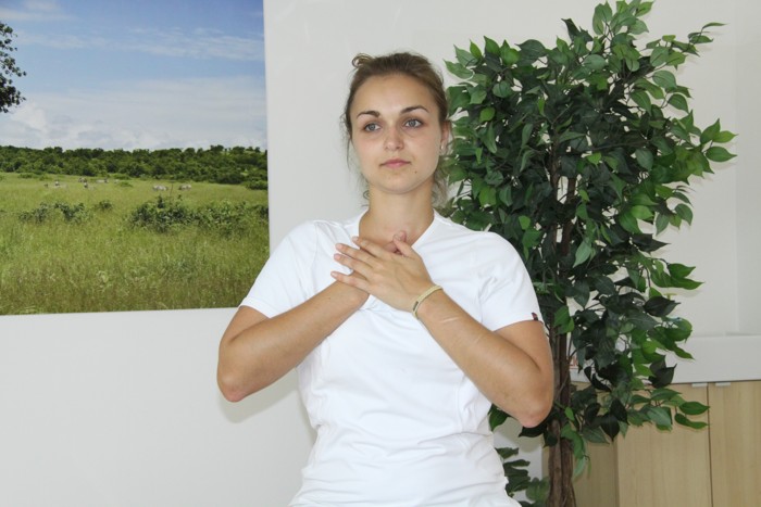 Uvolnění svalů krku